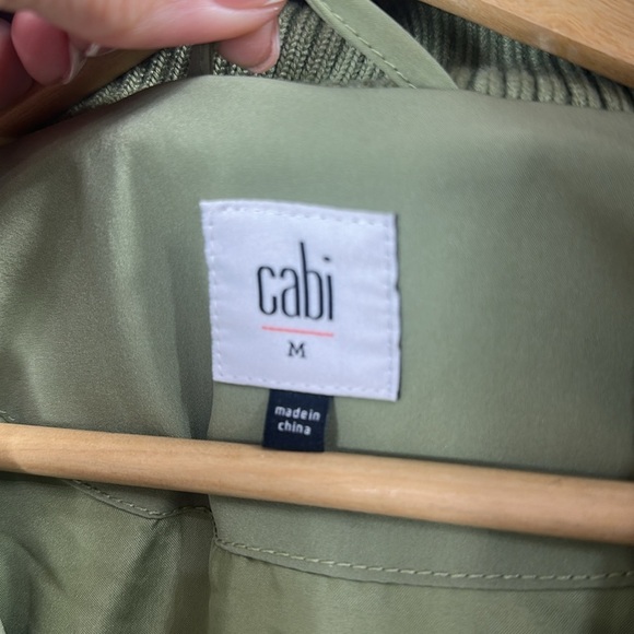 CAbi Olive Green Quilted Puffer Jacket - Picture 5 of 13